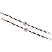 Kids' Cute Nazariya Evil Eye Bracelet in 18K Gold (Pair)