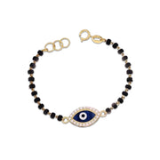 Kids' Cute Nazariya Evil Eye Bracelet in 18K Gold (Pair)