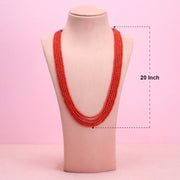 Taiwan coral 5 layer necklace