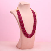 4 layer Bangkok ruby necklace