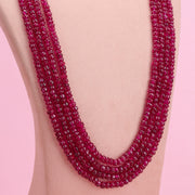 4 layer Bangkok ruby necklace