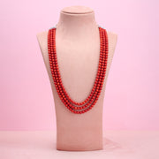 Taiwan coral 3 layer necklace