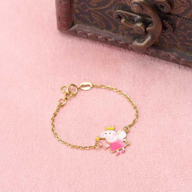 Peppa Fairy Kids' 18K Gold Bracelet (Pair)