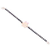 kids’ cute little pig nazariya bracelet 18k gold (Pair)