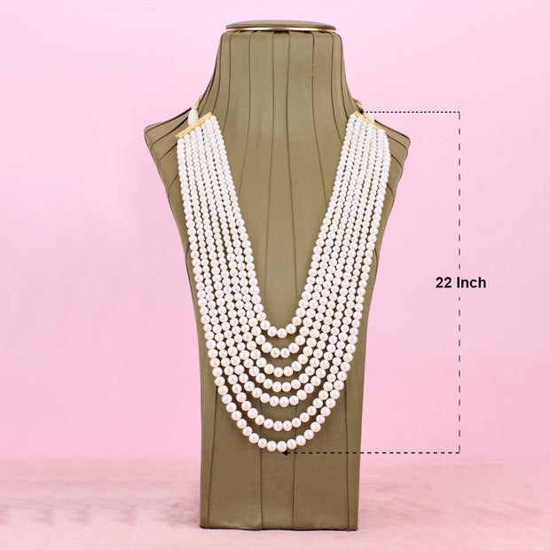 Classic Pearl 7 Layer necklace