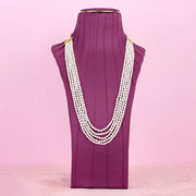 5 Layer Rice Pearl Necklace