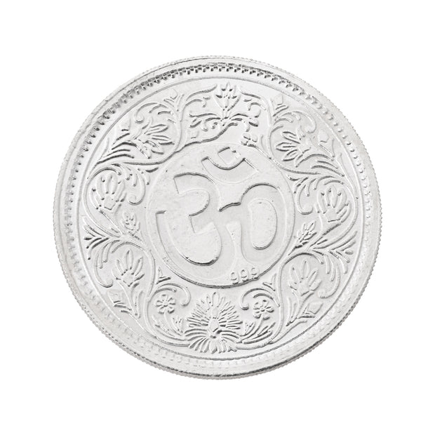100 Grams Om Ganesh Silver coin