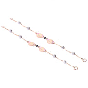 Kids’ Cute Little Pigs Bracelet in 18K Gold (Pair)