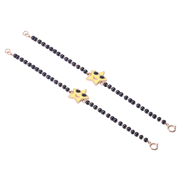 Kids cool sun Nazariya bracelet in 18K gold (Pair)