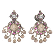 Oxidised Lakshmi Ghungroo earrings