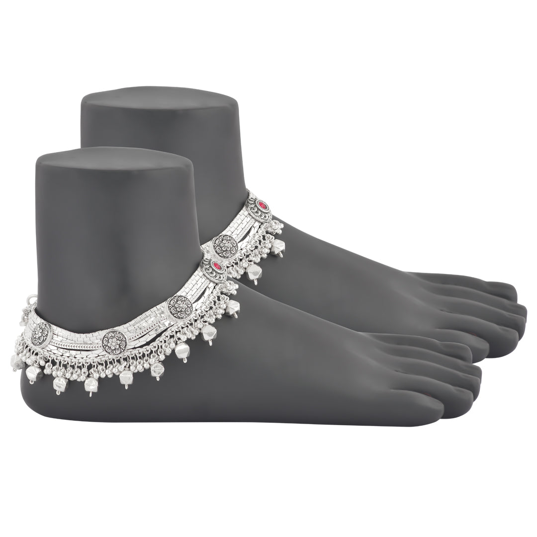 Anklets Designs Silver Painjan Designs With Price Saanvi Silver
