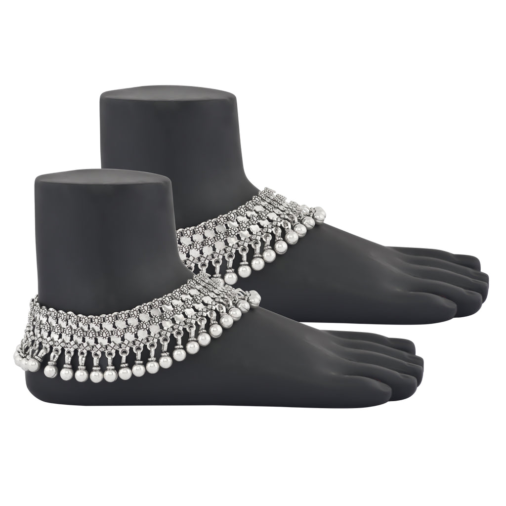 Silver Anklets – Abaran Timeless Jewellery - Main Image