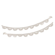Simple silver multilayer payal anklet