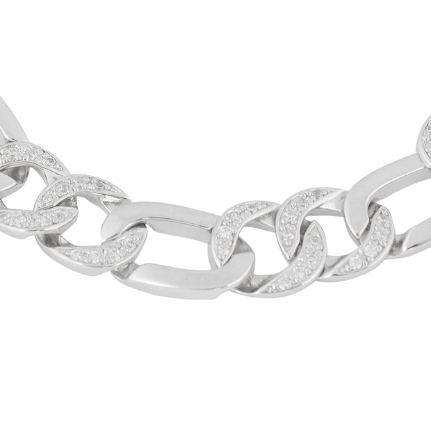 Chain link silver  bracelet