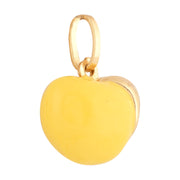 Kids dual toned heart gold pendant