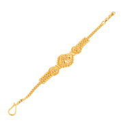Kids filigree gold chain bracelet