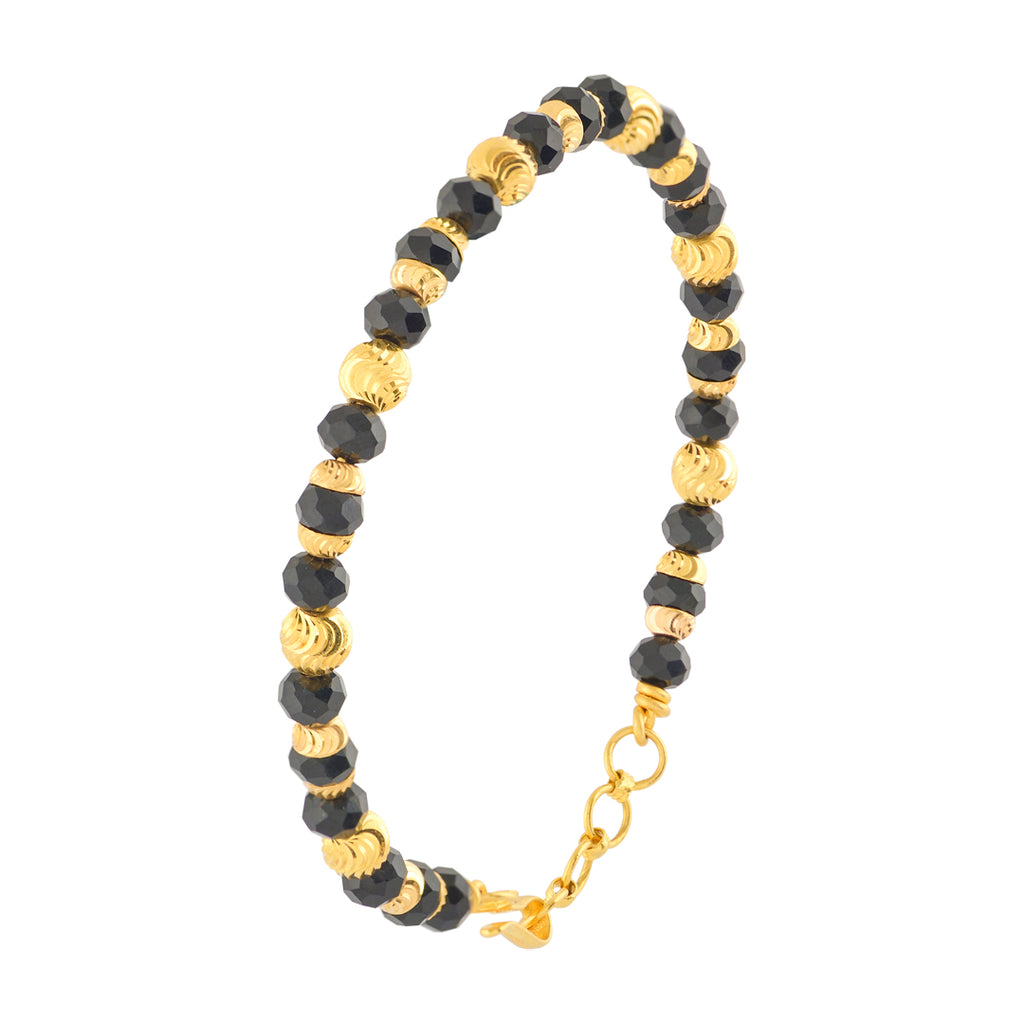 14 KT Yellow Gold Mangalsutra Bracelet | Mia