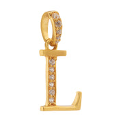 'L' Alphabet Gold Pendant
