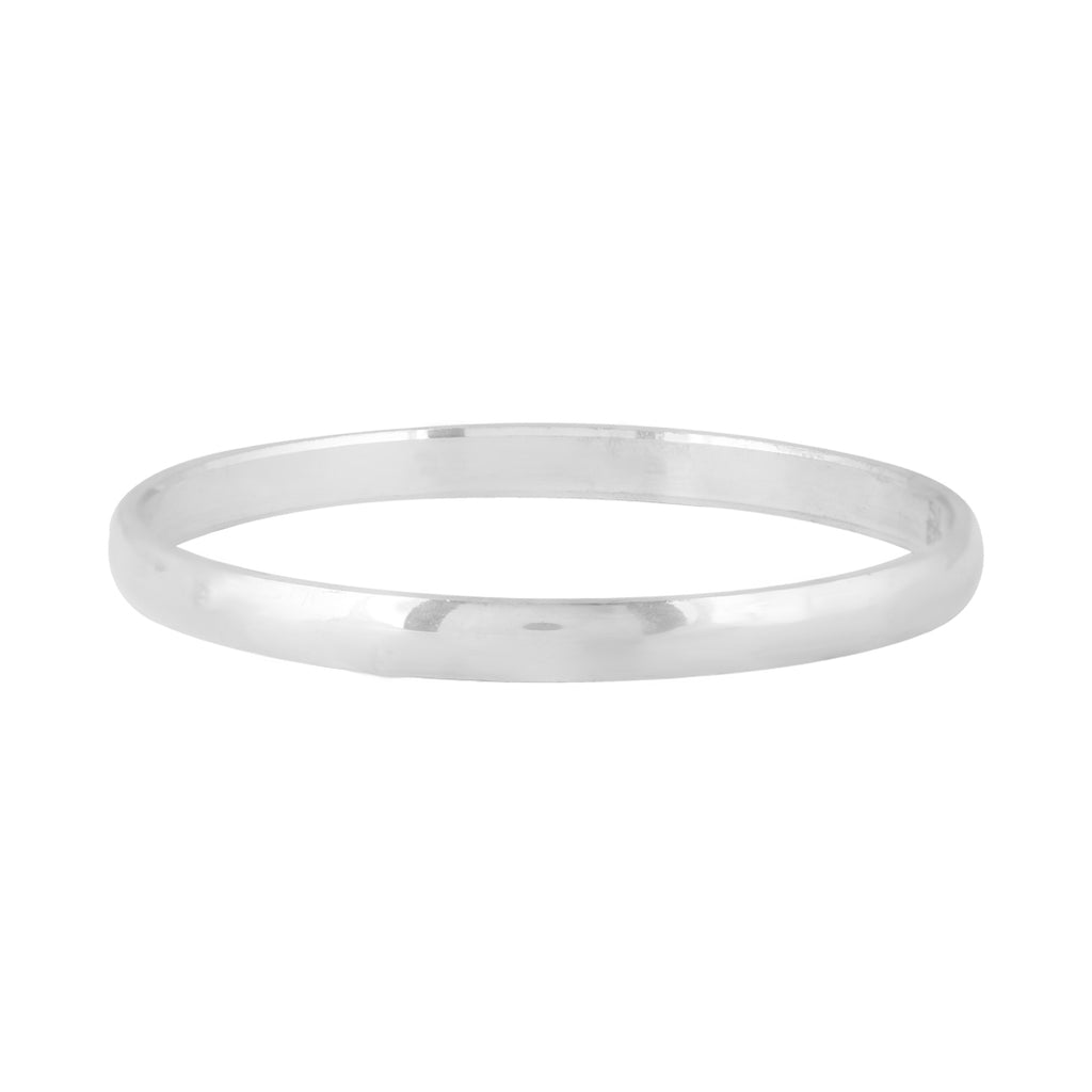 Simple jointless Silver Kada – Abaran Timeless Jewellery