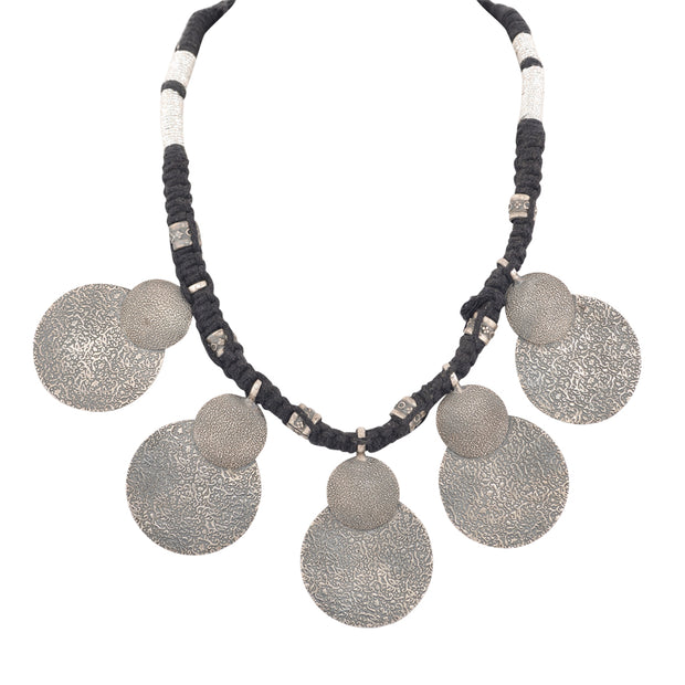 Silver Multi-pendant necklace